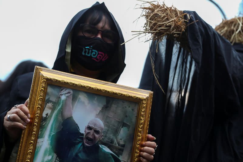 Harry Potter-themed pro-democracy protest in Bangkok