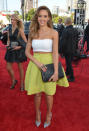 Jessica Alba arrives at the 2014 MTV Movie Awards, on Sunday, April 13, 2014 in Los Angeles. (Photo by John Shearer/Invision for MTV/AP Images)