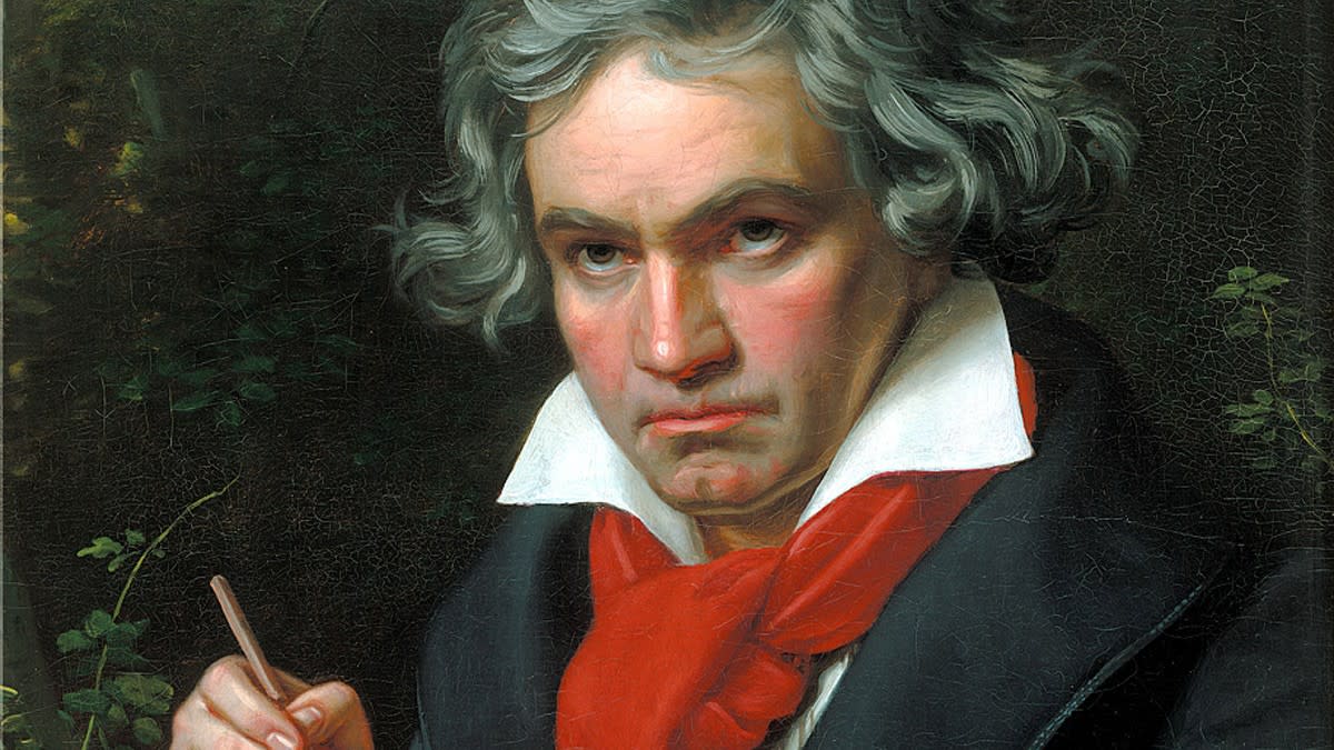  A portrait of Ludwig van Beethoven by Karl Joseph Stieler  