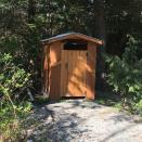 <p>Of course, you’re still camping, so you will be lacking some creature comforts. But this outhouse is nicer than most. (Airbnb) </p>