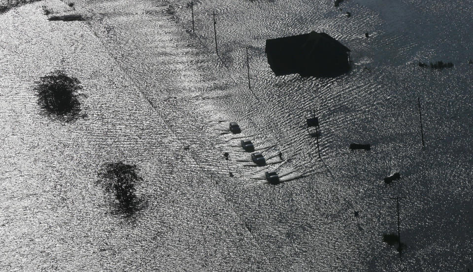 Dramatic aerial views of the flooding in Harvey’s aftermath