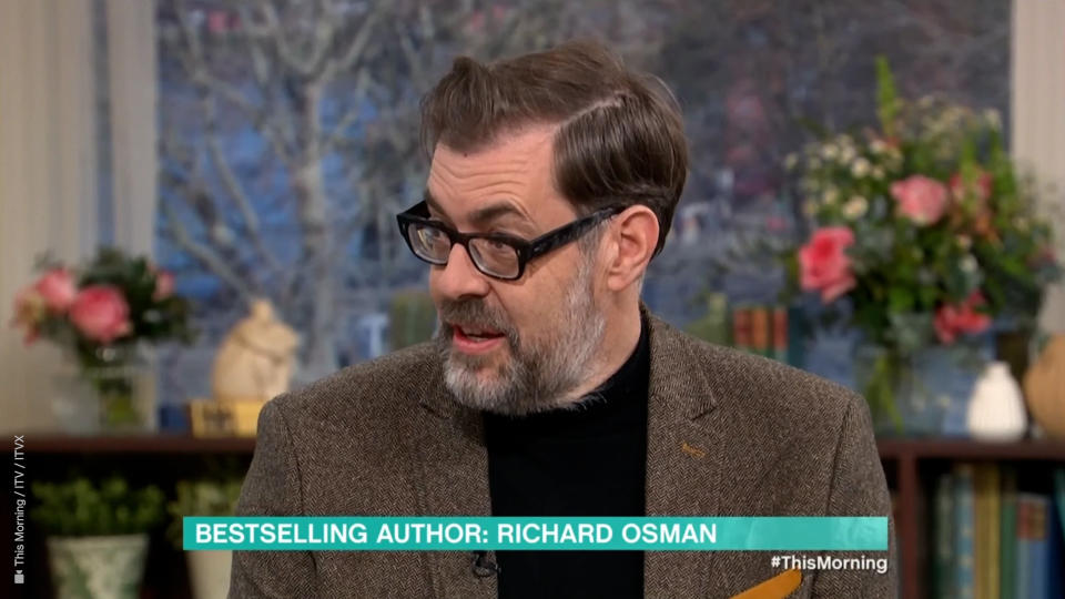 Richard Osman appeared on This Morning. (ITV screengrab)