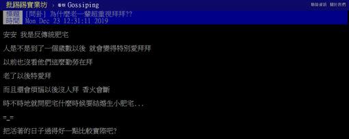 有網友在PTT上發文問卦。（圖／翻攝自PTT）