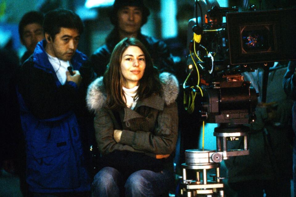 Sofia Coppola directing on the set of 'Lost in Translation.'