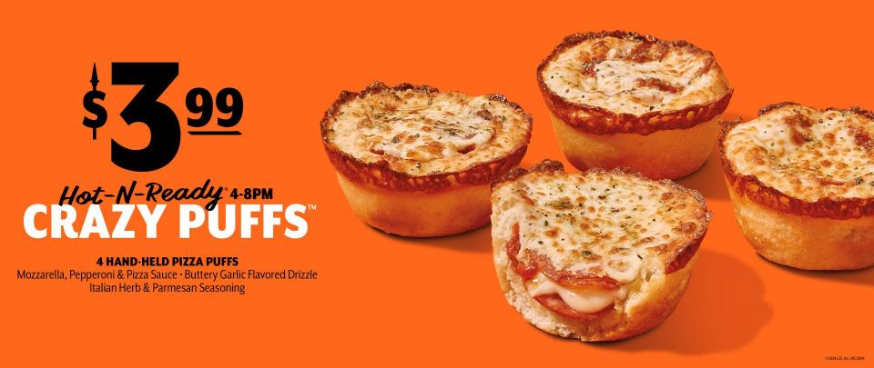 Little Caesars' new Crazy Puffs.