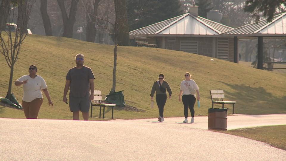 Windsorites were enjoying the river front on Monday, March 4 as the region broke yet another temperature record. 
