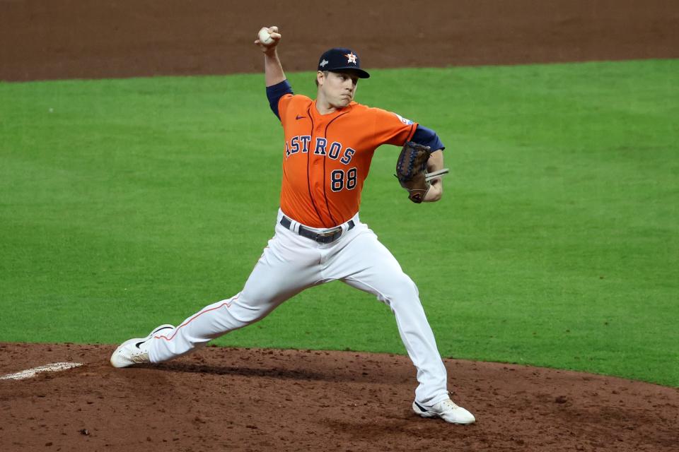 Phil Maton had a 0.49 ERA in 18 total postseason appearances for Houston in 2021 and 2023.