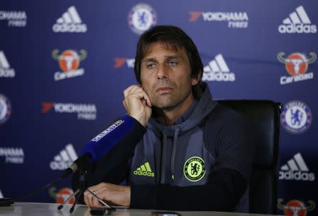 Britain Football Soccer - Chelsea - Antonio Conte Press Conference - Chelsea Training Ground - 30/9/16 Chelsea manager Antonio Conte during the press conference Action Images via Reuters / Andrew Couldridge Livepic