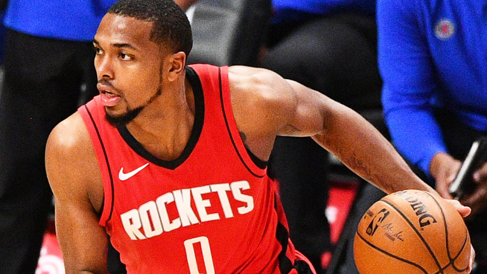 Houston Rockets guard Sterling Brown was reportedly attacked in an unprovoked attack outside a club in Miami. (Photo by Brian Rothmuller/Icon Sportswire via Getty Images)