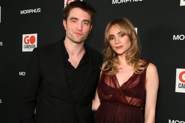 <p>Alberto E. Rodriguez/Getty </p> Robert Pattinson and Suki Waterhouse attend the GO Campaign's Annual Gala 2023 at Citizen News Hollywood on October 21, 2023