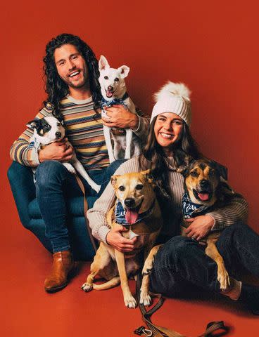 <p>Patrick Tracy</p> Dan Smyers and wife with dogs