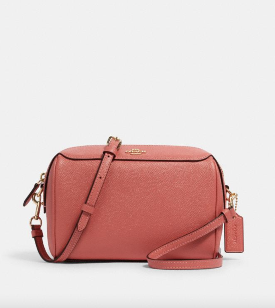 Bennett Crossbody in Coral (Photo via Coach Outlet)