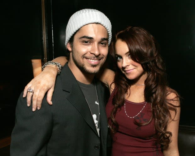 Wilmer Valderrama and Lindsay Lohan<p><a href="https://www.gettyimages.com/detail/106729356" rel="nofollow noopener" target="_blank" data-ylk="slk:Chris Weeks/Getty Images;elm:context_link;itc:0;sec:content-canvas" class="link ">Chris Weeks/Getty Images</a></p>