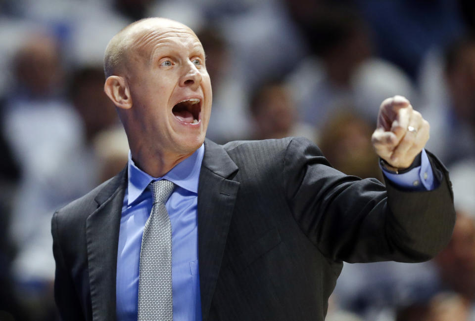 Chris Mack will make $4 million annually on his seven-year contract after agreeing to become Louisville’s head coach. (AP)