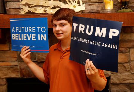 'Both of my guys won:' First-time voter Parker Fox REUTERS/Jeff Kowalsky