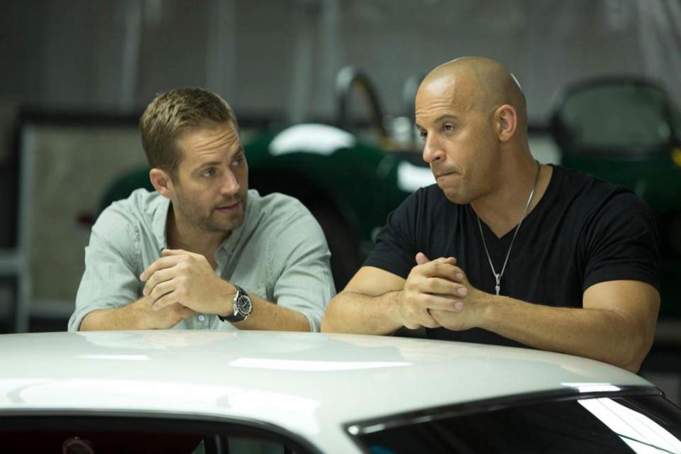 Brian O'Conner and Dominic Toretto in <i>The Fast and the Furious</i><span class="copyright">Universal</span>