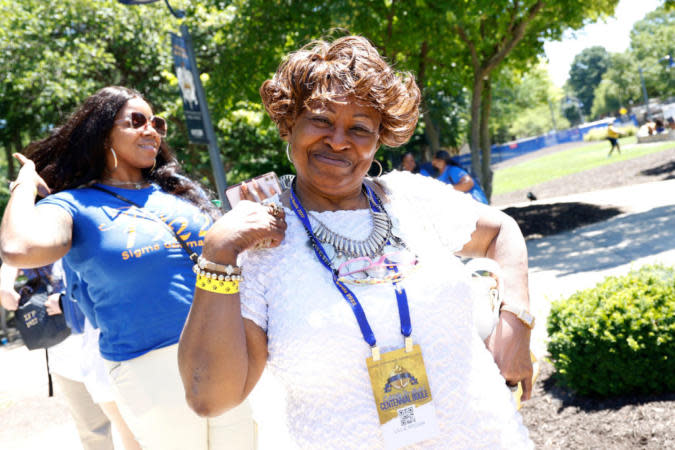 INDIANAPOLIS, INDIANA – JULY 12: Guests attend the Sigma Gamma Rho Sorority Centennial Boule celebrating 100 Years of Greater Women For a Greater World at Butler University on July 12, 2022 in Indianapolis, Indiana. (Photo by Brian Ach/Getty Images for Sigma Gamma Rho Sorority, Inc.)