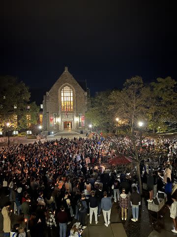 <p> Cornell Hillel</p> Jewish students at Cornell University host a vigil