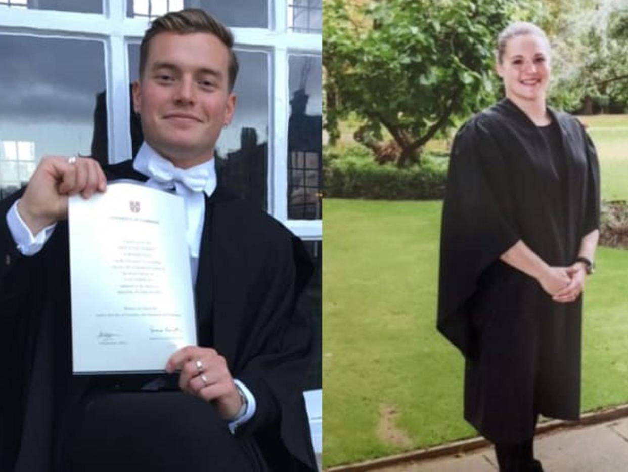 Jack Merritt, 25, and Saskia Jones, 23, were murdered during the 2019 Fishmongers’ Hall terror attack (Metropolitan Police)