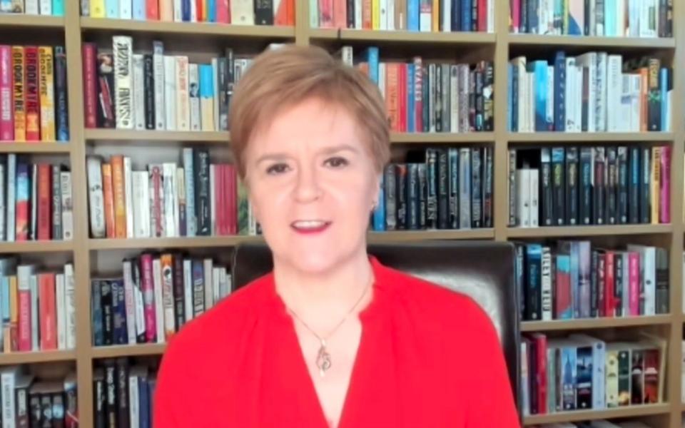 Nicola Sturgeon appearing on Sky News on Sunday