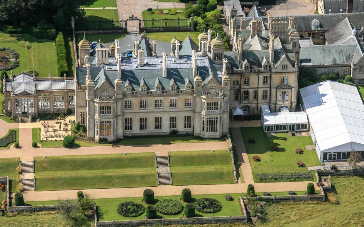 Stoke Rochford Hall, one of the hotels being used to house asylum seekers