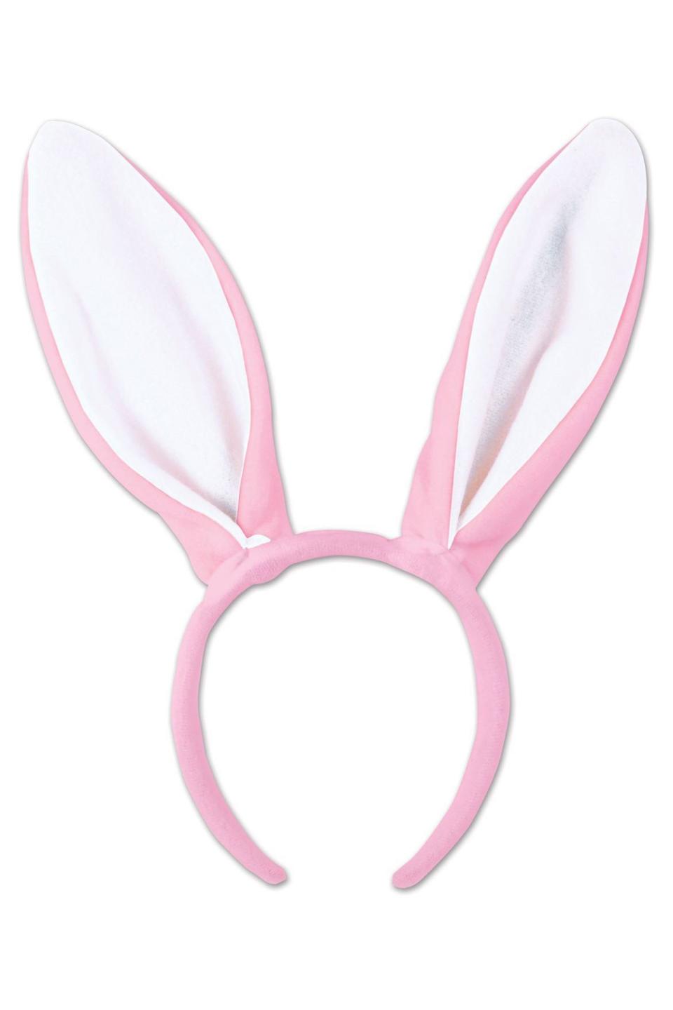 Pink and White Bunny Ears