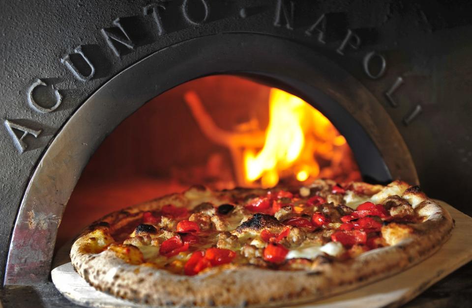 Desano Pizza Bakery uses 6,000-pound wood burning ovens to make its Neapolitan-style pizzas.