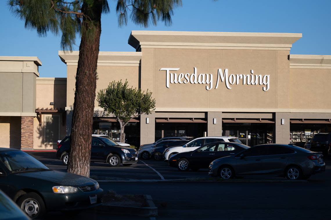 Tuesday Morning store in Modesto, Calif., Wednesday, Feb. 15, 2023. The national discount chain is closing its Modesto store after 21 years in business locally.