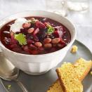 <p>Beets and fire-roasted tomatoes give this basic chili a lot of depth and flavor.</p><p><strong><a href="https://www.countryliving.com/food-drinks/recipes/a20482/valentine-red-chili-recipe/" rel="nofollow noopener" target="_blank" data-ylk="slk:Get the recipe;elm:context_link;itc:0;sec:content-canvas" class="link ">Get the recipe</a>.</strong></p><p><strong><a class="link " href="https://www.amazon.com/365-Everyday-Value-Organic-Tomatoes/dp/B074H577S3/?tag=syn-yahoo-20&ascsubtag=%5Bartid%7C10050.g.34063059%5Bsrc%7Cyahoo-us" rel="nofollow noopener" target="_blank" data-ylk="slk:SHOP FIRE-ROASTED TOMATOES;elm:context_link;itc:0;sec:content-canvas">SHOP FIRE-ROASTED TOMATOES</a><br></strong></p>