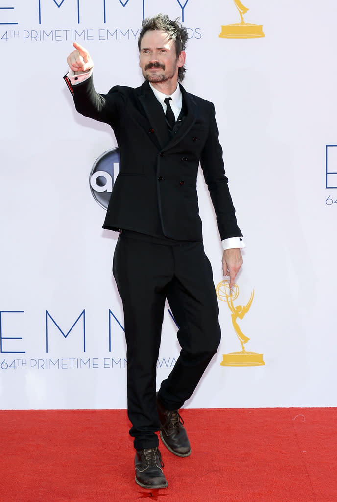 Jeremy Davies arrives at the 64th Primetime Emmy Awards at the Nokia Theatre in Los Angeles on September 23, 2012.