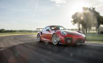 <p>Horsepower: 700; Weight: 3362 lb; Price as tested: $332,336</p><p>Porsche doesn’t eke out Lightning Lap records. When the 918 Spyder ascended the throne in 2014, it lopped 2.8 seconds off the former champ’s time. Now in strolls the 911 GT2 RS Weissach and almost doubles that interval, cleaving 5.2 seconds from our previous quickest time. Before this year, our best lap around VIR was a 2:43.0 in the Ford GT, just a tenth of a second quicker than the 918. But as of 2018, we have three cars in the 2:30s. Porsche didn’t merely crush the record, it stayed nearly two seconds ahead of the other two cars that also did, including its Chevrolet rival. <a rel="nofollow noopener" href="https://www.caranddriver.com/features/2018-porsche-911-gt2-rs-weissach-lightning-lap-2018" target="_blank" data-ylk="slk:READ MORE >>;elm:context_link;itc:0;sec:content-canvas" class="link ">READ MORE >></a></p>