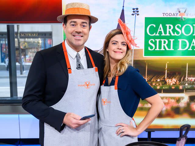 <p>Nathan Congleton/NBCU Photo Bank/NBCUniversal/Getty</p> Carson and Siri Daly on the 'Today' show in 2019.