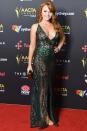 <p>Young Queensland actress Brooke Nichole Lee was showing a little more skin in this nearly-naked dress.</p>