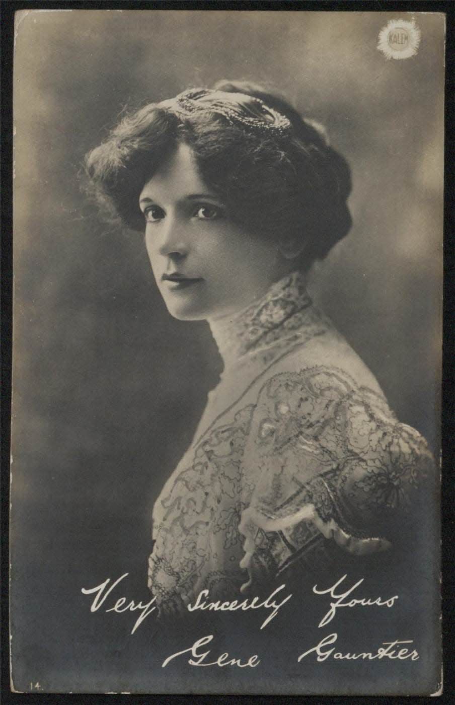 Gene Gauntier, a silent-film actress and screenwriter, was in a New York-based film crew that came to Jacksonville in 1908.