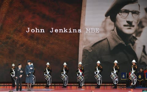 John Jenkins, 99, on stage - Credit: Mandel Ngan/AFP