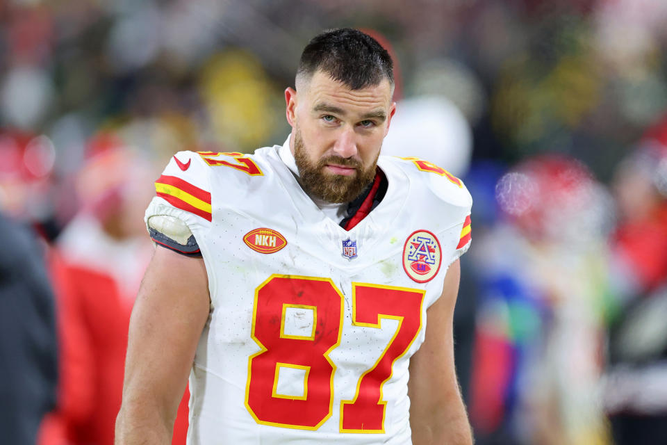 Closeup of Travis Kelce