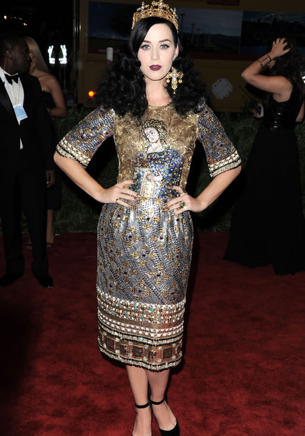 Celebrities in metallic fashion: Katy Perry [Rex]