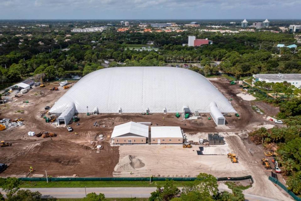 Construction of the TGL's SoFi Center