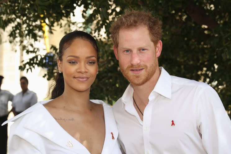 Prince Harry met up with Rihanna on three occasions while in Barbados [Photo: Getty]