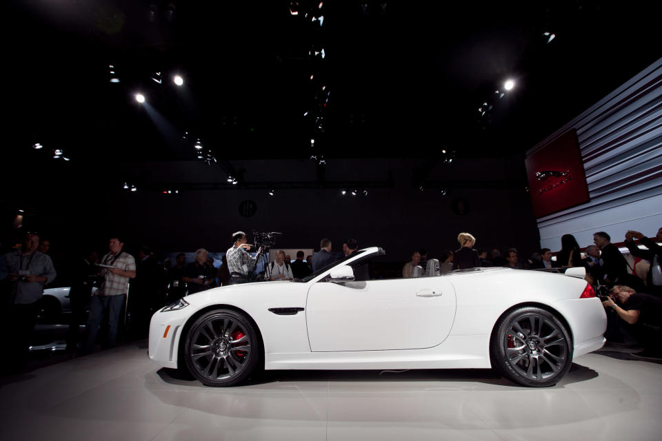 <h2 class="desc">How fast would you drive without a roof over your head? If the answer is 186 mph, and you have $138,000 to spend on a convertible, Jaguar has the XKR-S Convertible waiting for you -- but you might have to leap like a cat.</h2>