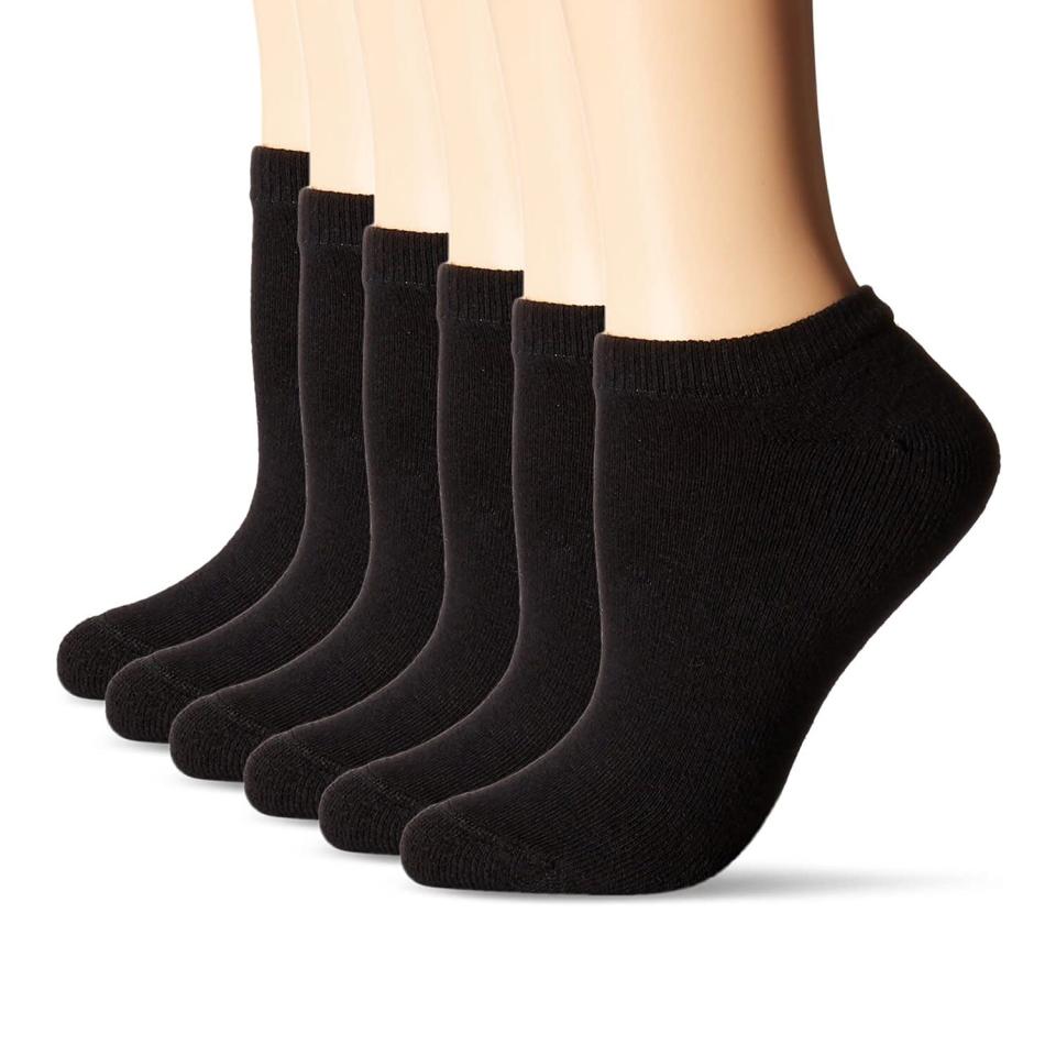 Hanes womens Comfortblend&#xae; No-show Socks, 6-pack