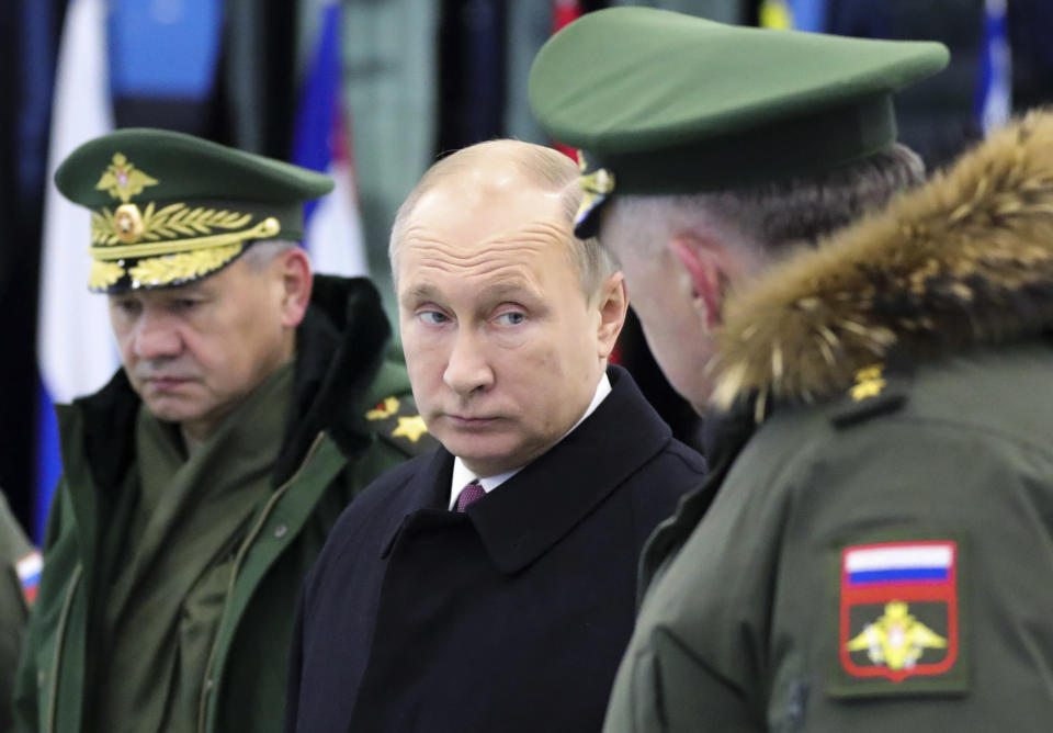 El presidente ruso Vladimir Putin aludió hace unos meses a las armas “invencibles” que él afirma Rusia posee. (Mikhail Klimentyev, Sputnik, Kremlin Pool Photo via AP)