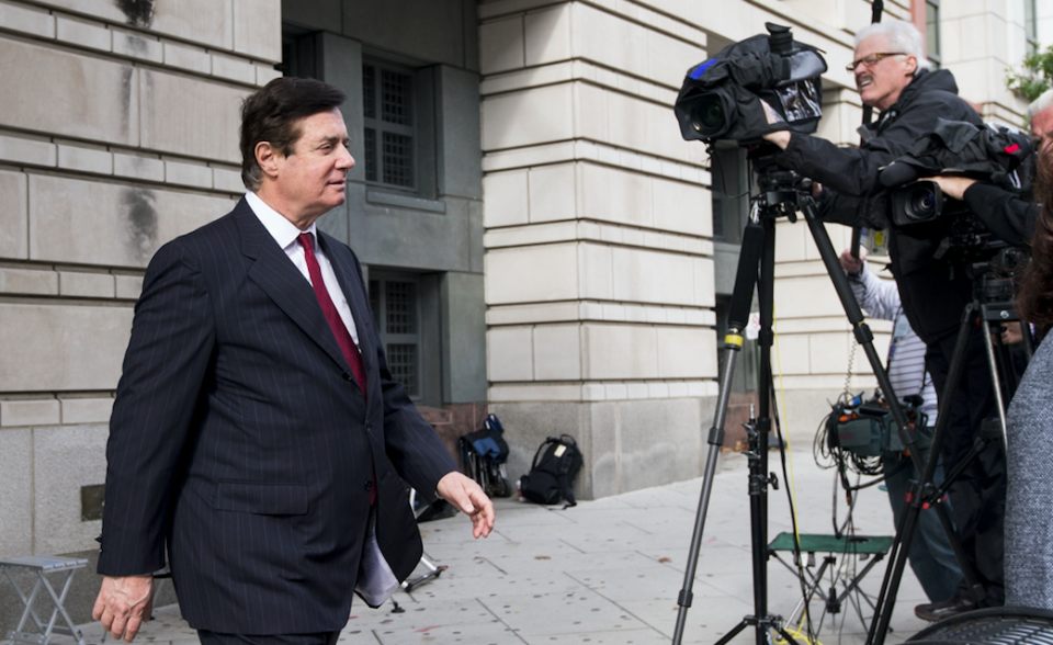 <em>Trump’s former campaign chairman, Paul Manafort, was convicted of financial crimes (AP)</em>