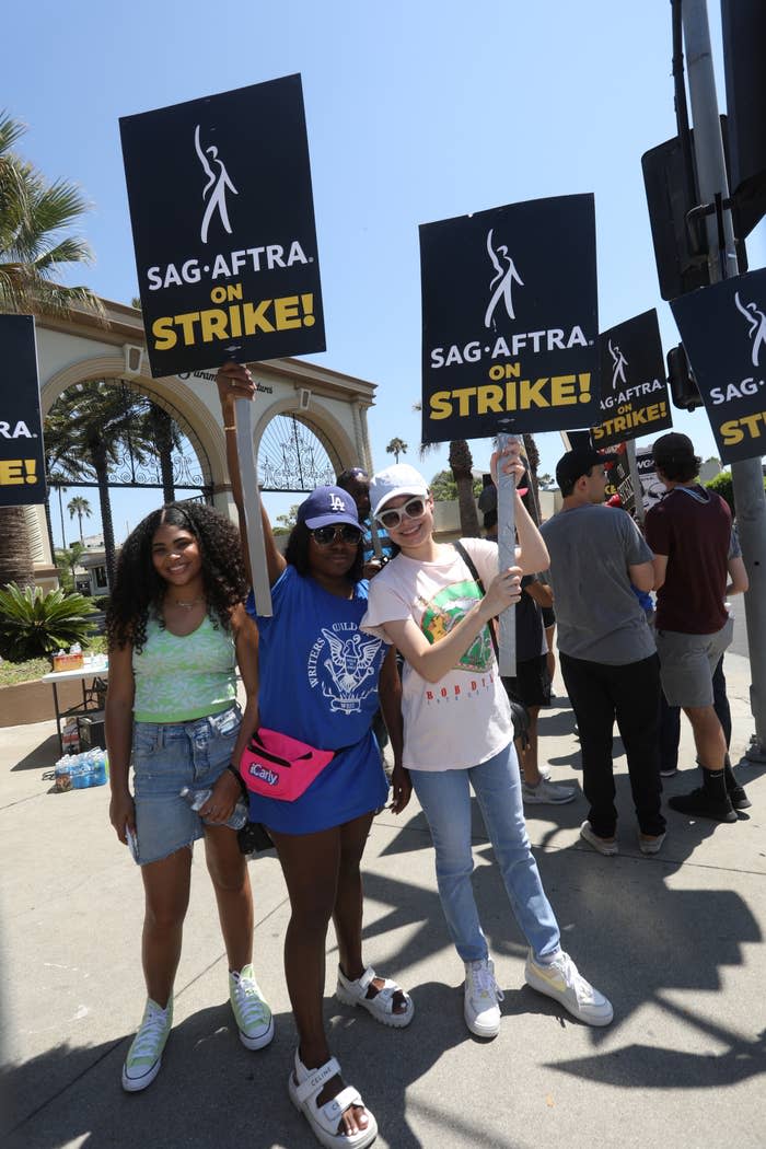 cast protesting