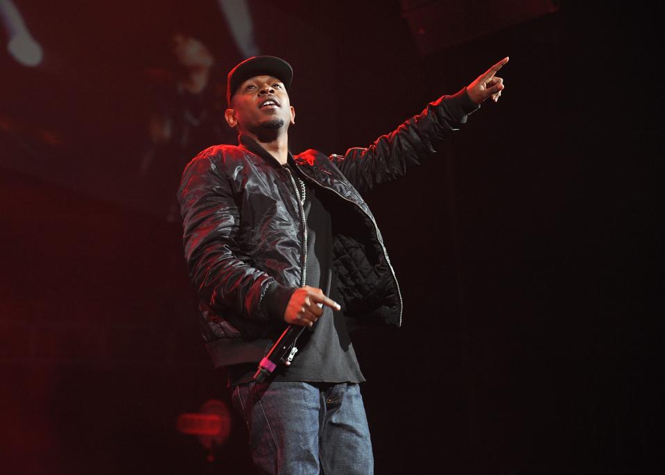 Kendrick Lamar performs at Power 105.1's 2013 Powerhouse concert at the Barclays Center in Brooklyn.