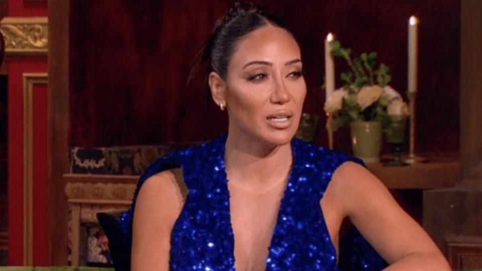 Melissa Gorga glares at Teresa Giudice during “The Real Housewives of New Jersey” Season 13 reunion (Bravo)