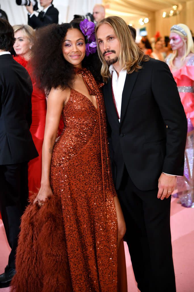 Zoe Saldana and Marco Perego