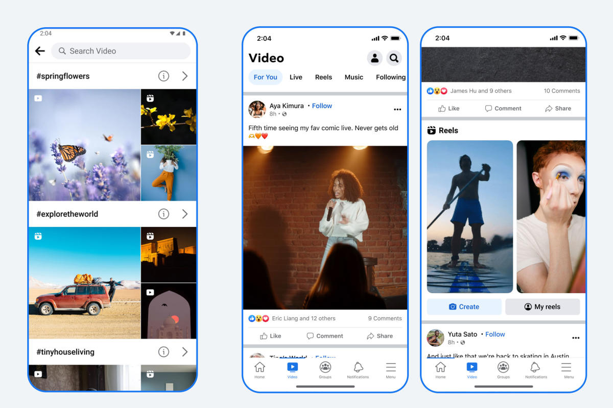 Facebook's redesigned video tab emphasizes Reels and recommendations