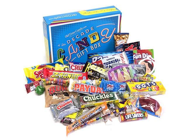 21) Old Time Candy Decade Candy Gift Box