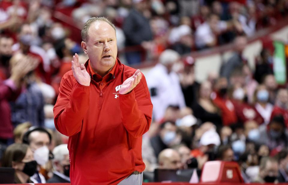 Head coach Greg Gard and the Wisconsin Badgers will host Wake Forest in the 2022 ACC/Big Ten Challenge on Nov. 29.